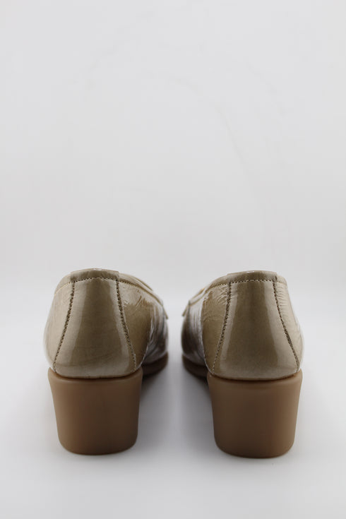 DFC Relax Patent Leather Block Heel Loafers
